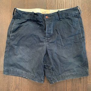 Hollister Mid Length Shorts Blue 33"